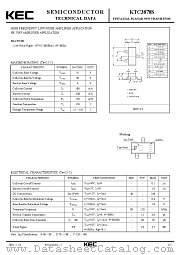 KTC3878S datasheet pdf Korea Electronics (KEC)
