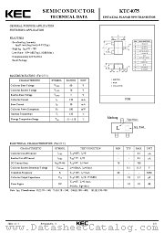 KTC4075 datasheet pdf Korea Electronics (KEC)