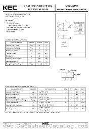 KTC4075E datasheet pdf Korea Electronics (KEC)