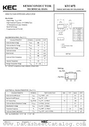 KTC4372 datasheet pdf Korea Electronics (KEC)