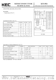 KTC4511 datasheet pdf Korea Electronics (KEC)
