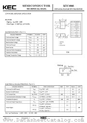 KTC4666 datasheet pdf Korea Electronics (KEC)