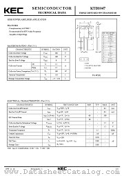 KTD1047 datasheet pdf Korea Electronics (KEC)