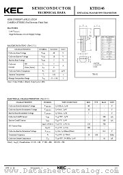 KTD1146 datasheet pdf Korea Electronics (KEC)