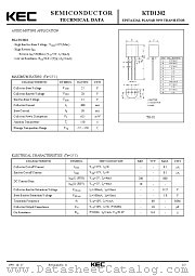 KTD1302 datasheet pdf Korea Electronics (KEC)