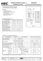 KTD1347 datasheet pdf Korea Electronics (KEC)