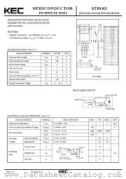 KTD1413 datasheet pdf Korea Electronics (KEC)