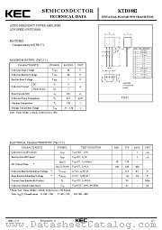 KTD1882 datasheet pdf Korea Electronics (KEC)