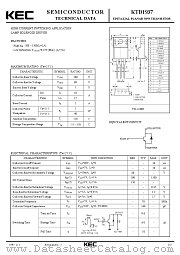 KTD1937 datasheet pdf Korea Electronics (KEC)