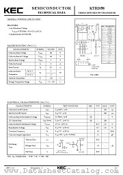 KTD2058 datasheet pdf Korea Electronics (KEC)