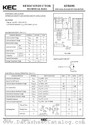 KTD2092 datasheet pdf Korea Electronics (KEC)
