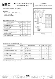 KTD718 datasheet pdf Korea Electronics (KEC)