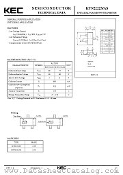 KTN2222S datasheet pdf Korea Electronics (KEC)