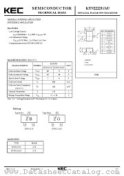 KTN2222AU datasheet pdf Korea Electronics (KEC)