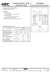 KTN2222A datasheet pdf Korea Electronics (KEC)