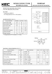 MMBTA05 datasheet pdf Korea Electronics (KEC)