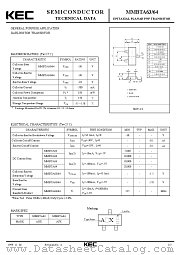 MMBTA64 datasheet pdf Korea Electronics (KEC)