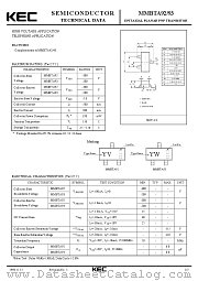 MMBTA93 datasheet pdf Korea Electronics (KEC)