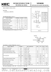 MPS8050S datasheet pdf Korea Electronics (KEC)
