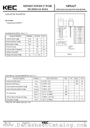 MPSA27 datasheet pdf Korea Electronics (KEC)