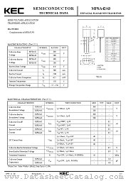 MPSA43 datasheet pdf Korea Electronics (KEC)