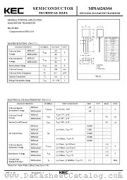 MPSA63 datasheet pdf Korea Electronics (KEC)