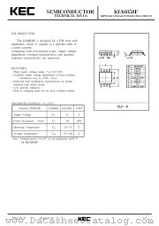 KIA6058F datasheet pdf Korea Electronics (KEC)