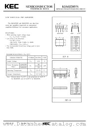 KIA6259P datasheet pdf Korea Electronics (KEC)