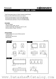 K101 datasheet pdf Kondenshi Corp