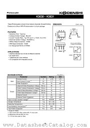 K3631 datasheet pdf Kondenshi Corp