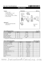 KFO-TX13CA datasheet pdf Kondenshi Corp