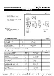 KFO-TX13CB datasheet pdf Kondenshi Corp