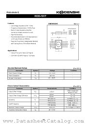 KOD-1017 datasheet pdf Kondenshi Corp