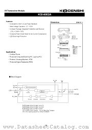 KOI-6002A datasheet pdf Kondenshi Corp