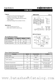 KOM-1021 datasheet pdf Kondenshi Corp