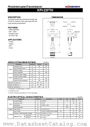 KPI-23FTH datasheet pdf Kondenshi Corp