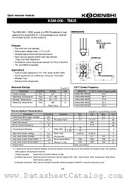KSM-2002TM2E datasheet pdf Kondenshi Corp