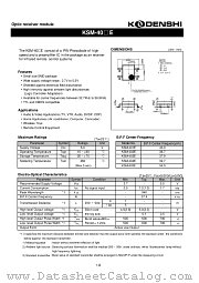 KSM-401E datasheet pdf Kondenshi Corp