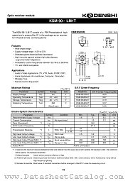 KSM-905LM1T datasheet pdf Kondenshi Corp