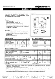 KSM-914LJ datasheet pdf Kondenshi Corp