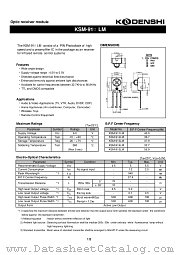KSM-914LM datasheet pdf Kondenshi Corp