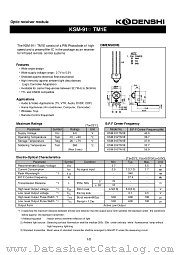 KSM-911TM1E datasheet pdf Kondenshi Corp
