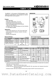 KSM-911LJ1E datasheet pdf Kondenshi Corp