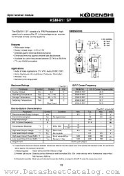 KSM-913SY datasheet pdf Kondenshi Corp