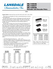 MC145026 datasheet pdf Lansdale Semiconductor