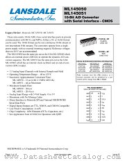 ML145051 datasheet pdf Lansdale Semiconductor