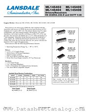 MC145403 datasheet pdf Lansdale Semiconductor