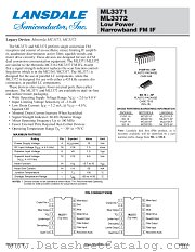 MC3372 datasheet pdf Lansdale Semiconductor