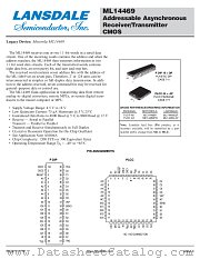 MC14469 datasheet pdf Lansdale Semiconductor