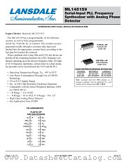 MC145159 datasheet pdf Lansdale Semiconductor